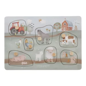 Puzzle sonore en bois Little Farm - LITTLE DUTCH