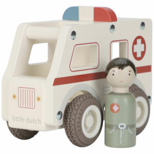 Voiture Ambulance en bois - LITTLE DUTCH