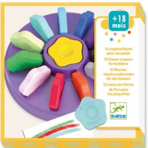 12 crayons fleurs pour les petits - DJECO