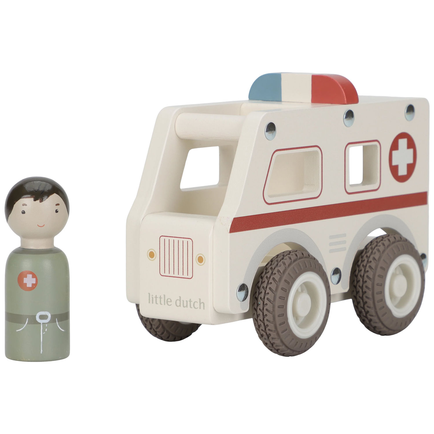 Voiture Ambulance en bois - LITTLE DUTCH – Image 5