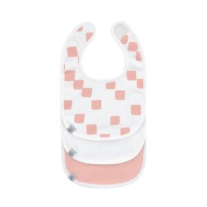 Lot de 3 bavoirs naissance Happy Fruits Pêche - LASSIG