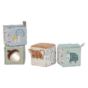 Lot de 4 cubes doux Forest Friends- LITTLE DUTCH