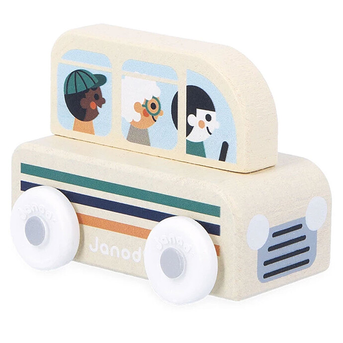 Petite voiture en bois Bus Vallée Blanche Cross Roads - JANOD