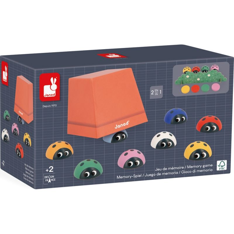 Jeu de mémoire 2 en 1 Coccinelles - JANOD