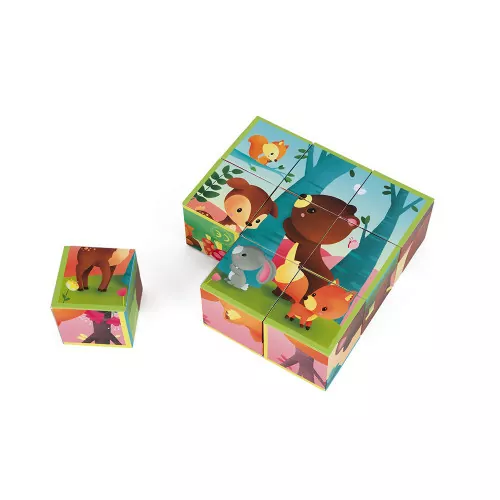 Kubkid : les animaux de la forêt (9 cubes) - JANOD – Image 2