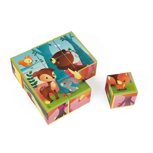 Kubkid : les animaux de la forêt (9 cubes) - JANOD – Image 4