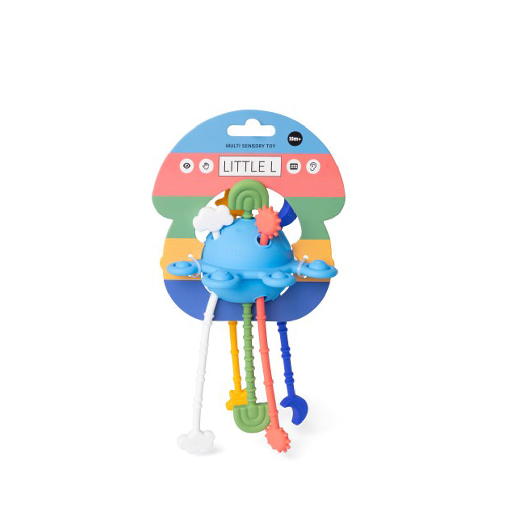 Jouet d'éveil, sensoriel et de dentition Planète multicolore - LITTLE L – Image 4
