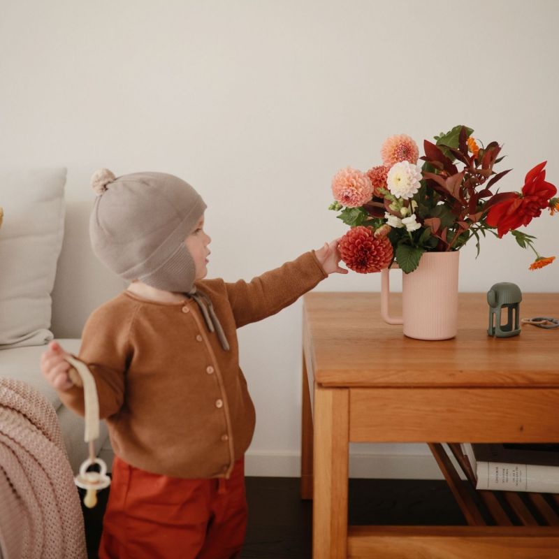 Lot de 2 attaches-sucettes en lin Blush-Cream - MUSHIE – Image 4