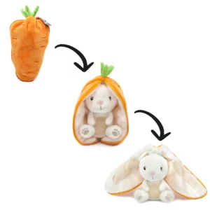 Flipetz : Peluche Gadget le lapin/carotte - LES DEGLINGOS