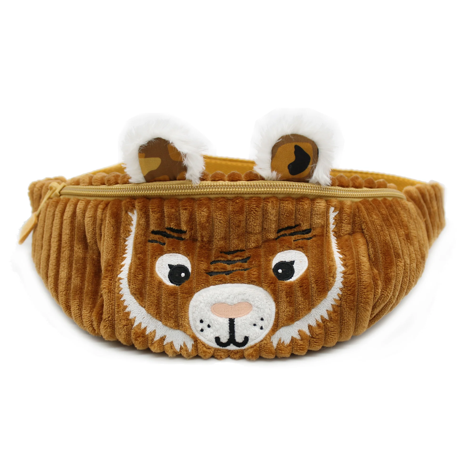 Sac banane en velours côtelé Spéculos le tigre - LES DEGLINGOS – Image 3