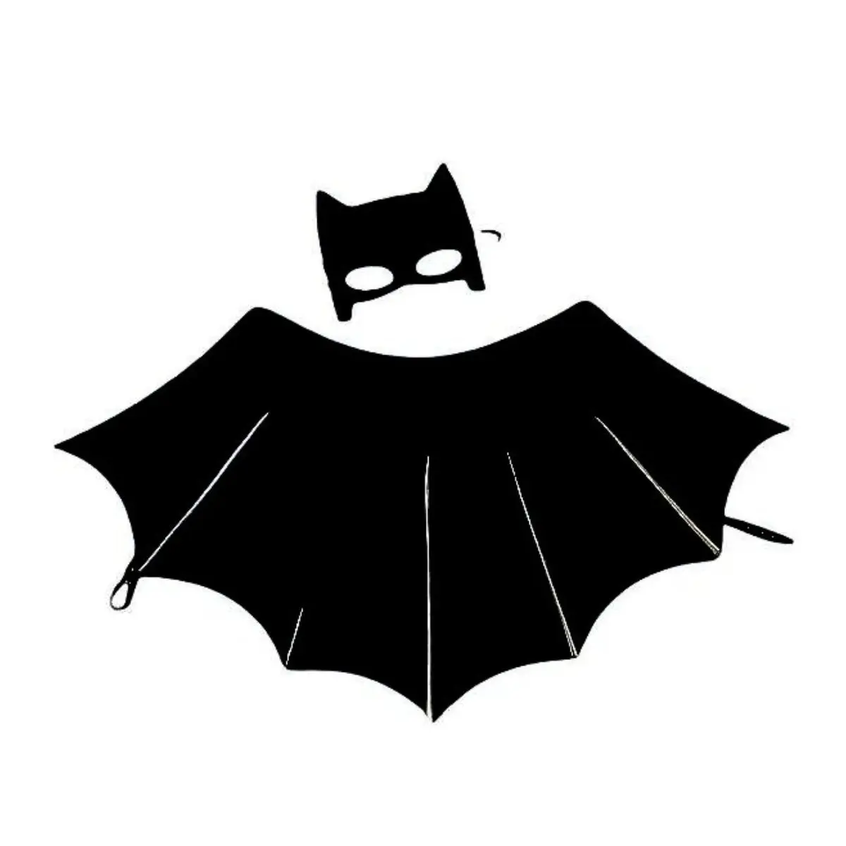 Le set chauve souris ailes + masque noir & jaune - RATATAM – Image 2