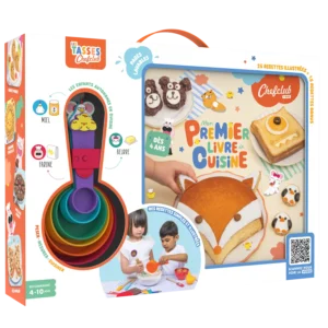 Coffret cuisine enfant avec livre de recettes & tasses doseuses - CHEFCLUB KIDS