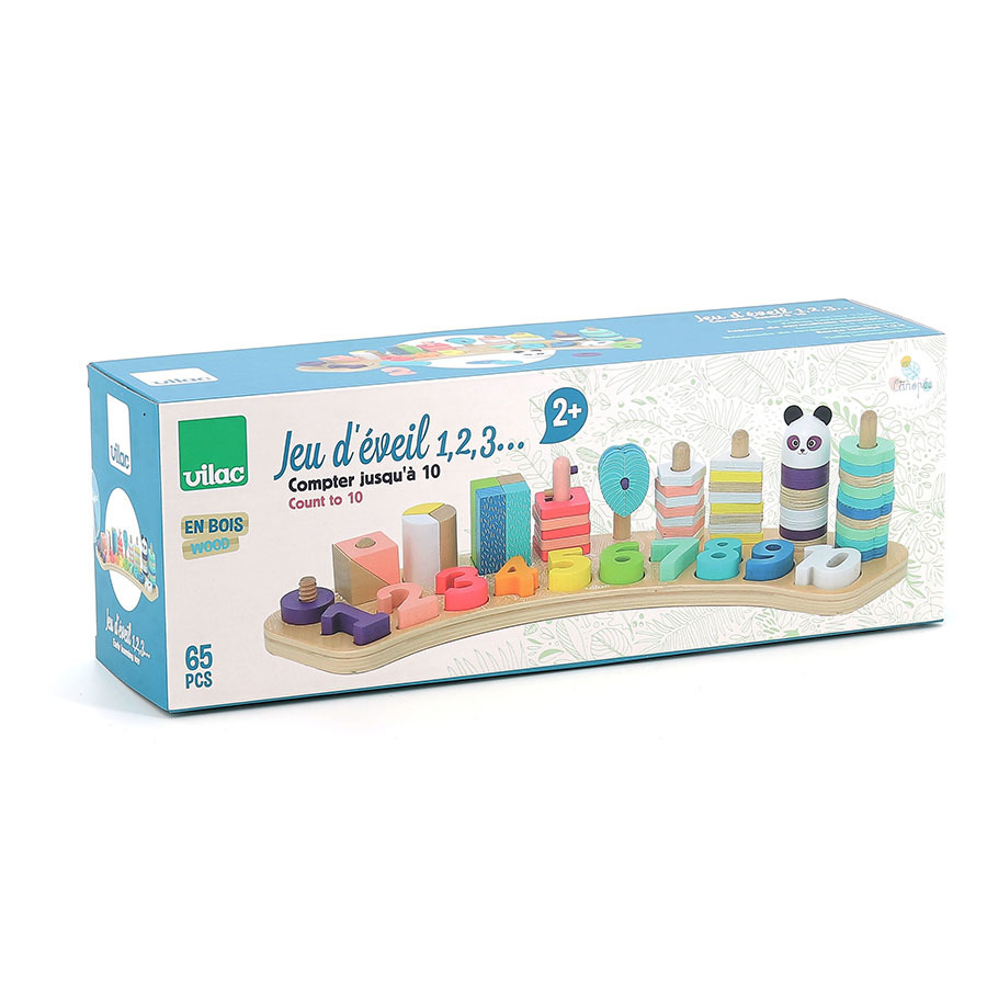 Jeu de numération en bois 1-2-3 Sous la Canopée - VILAC – Image 4