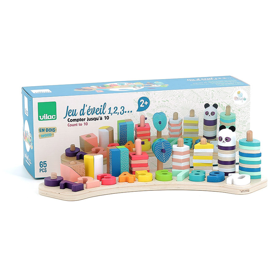 Jeu de numération en bois 1-2-3 Sous la Canopée - VILAC – Image 3