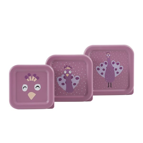 Lot de 3 boîtes à goûter Mrs. Peacock – TRIXIE