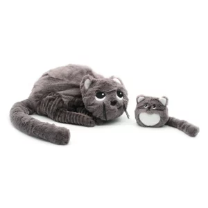 Ptipotos : Peluche chat Miaou et son bébé - LES DEGLINGOS