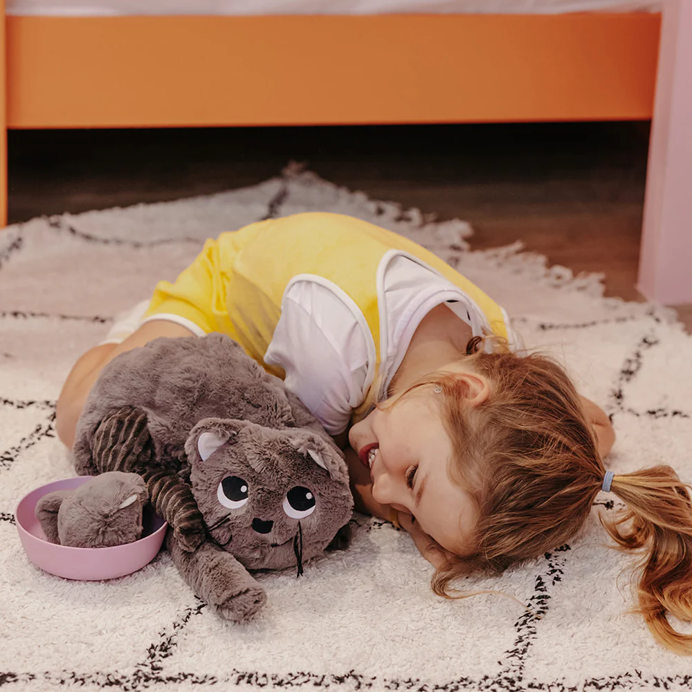 Ptipotos : Peluche chat Miaou et son bébé - LES DEGLINGOS – Image 6