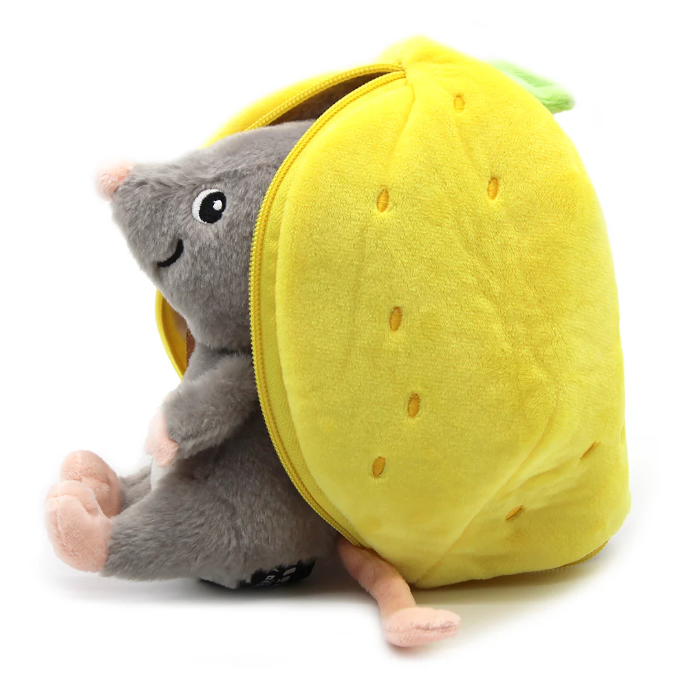 Flipetz : Peluche Rocket la souris /citron – LES DEGLINGOS CITRON – Image 5