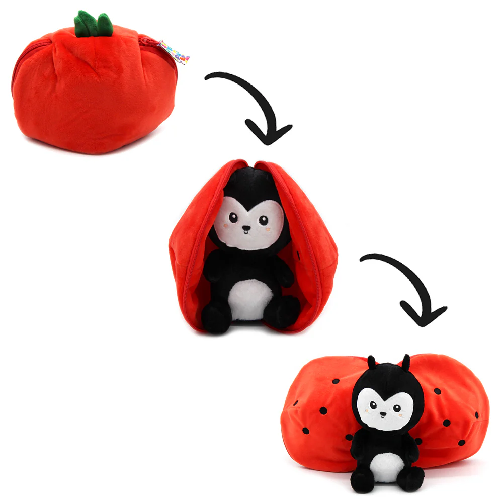 Flipetz : Peluche Comet la coccinelle/tomate – LES DEGLINGOS