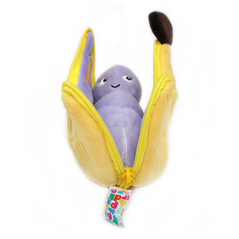 Flipetz : Peluche Poppet le papillon/banane – LES DEGLINGOS – Image 4