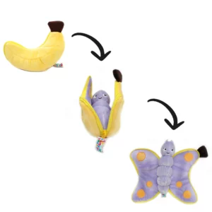 Flipetz : Peluche Poppet le papillon/banane – LES DEGLINGOS