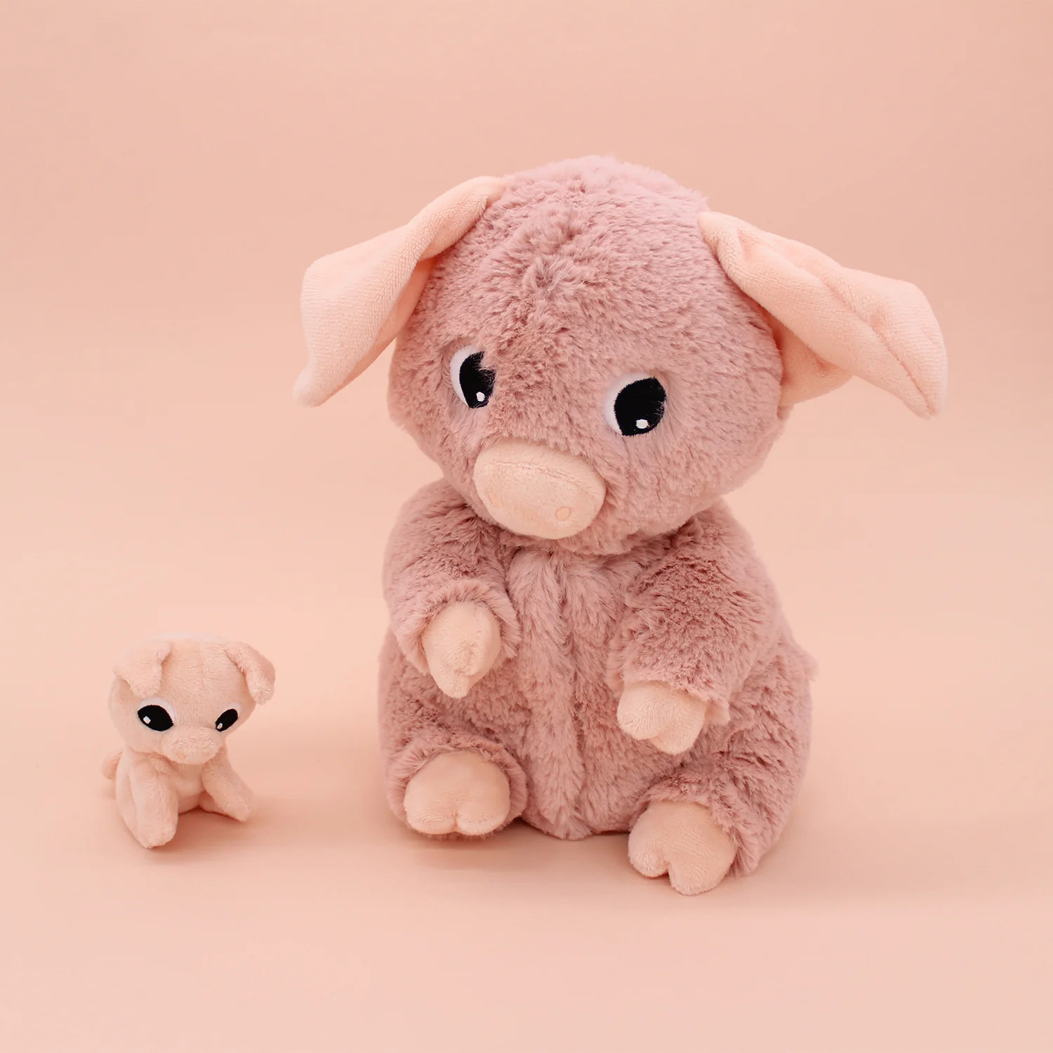 Ptipotos : Peluche cochon Barbekiou et son bébé rose - LES DEGLINGOS – Image 8