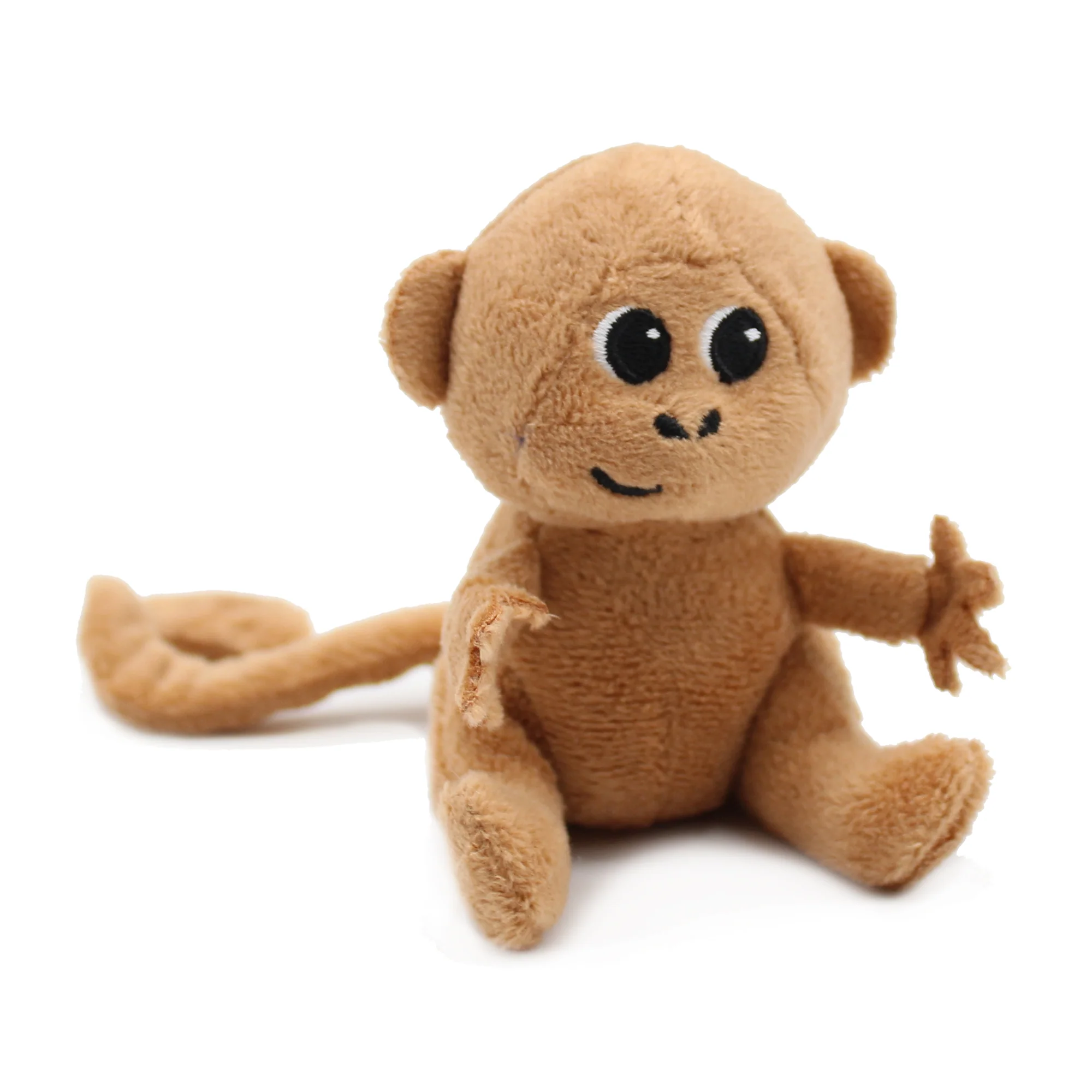 Ptipotos : Peluche maman singe Zazou  et son bébé marron chocolat – LES DEGLINGOS – Image 6