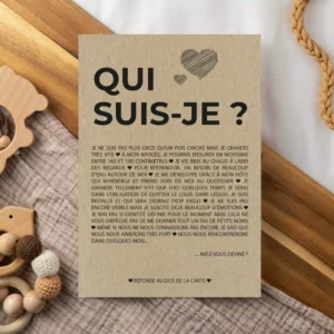 Carte définition grossesse "Qui suis-je ?" - HappyWeSisters