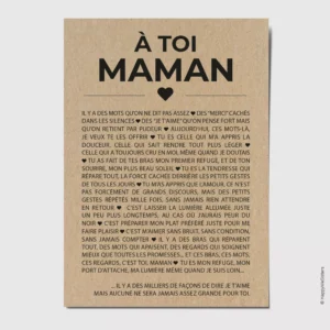 Carte "À toi Maman" - HappyWeSisters