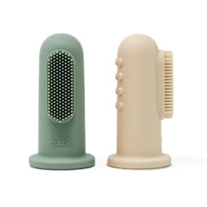 Lot de 2 brosses à dent à doigt - MUSHIE
