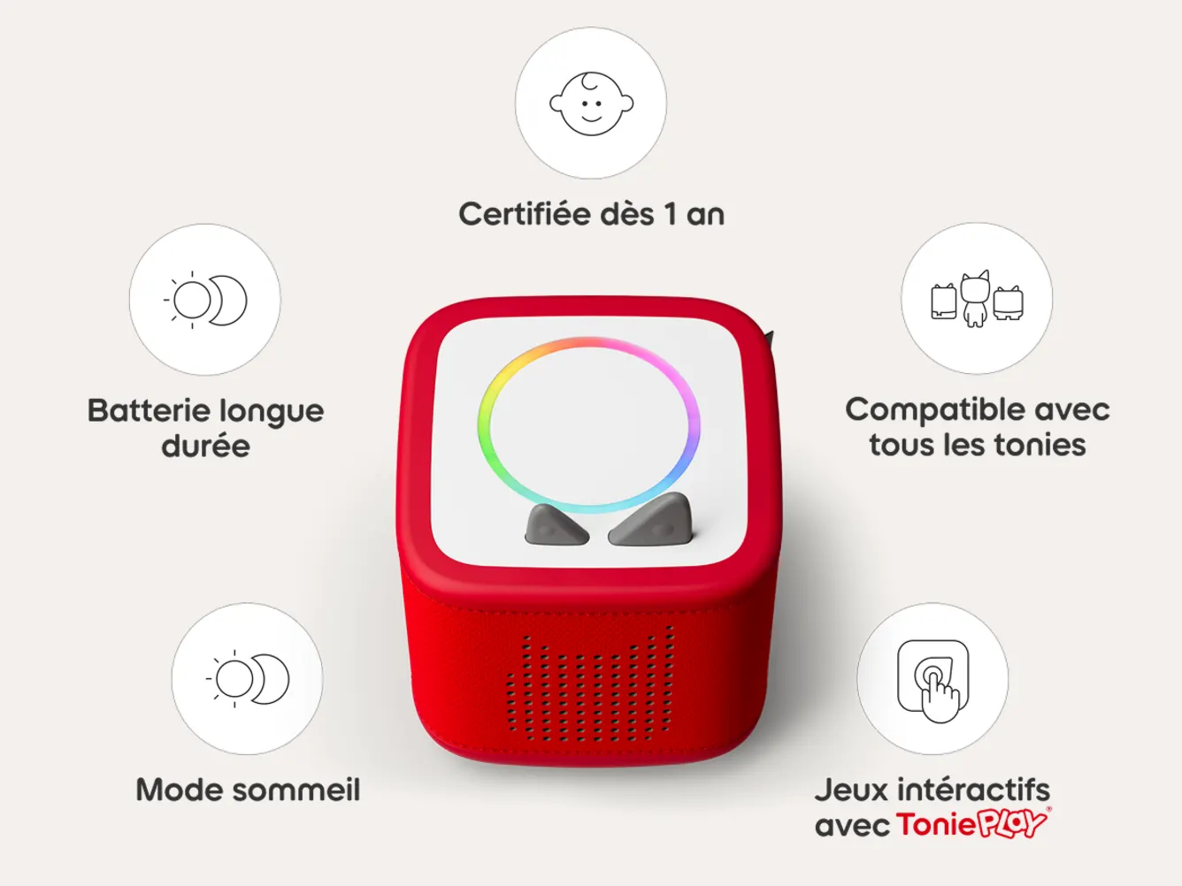 Mon Premier Coffret Toniebox 2 Rouge Coquelicot - TONIES – Image 2