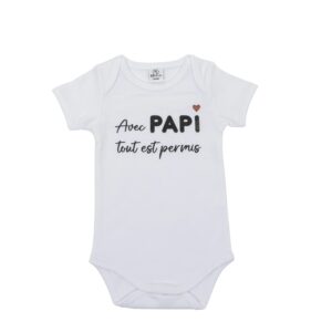 Body à message “Avec papi tout est permis !” - BB&CO