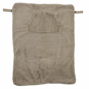 Couverture nomade fausse fourrure angora beige - BBetCO