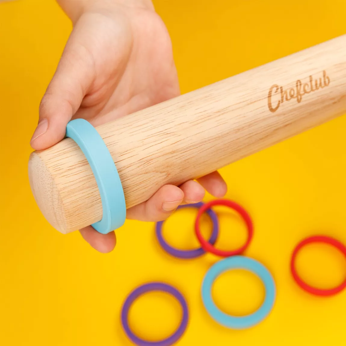 Rouleau à pâtisserie avec anneaux ajustables  - CHEFCLUB KIDS – Image 4