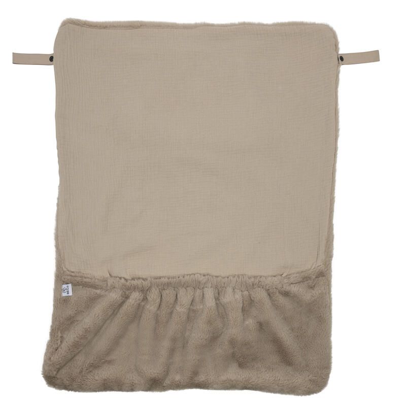 Couverture nomade fausse fourrure angora beige - BBetCO – Image 2
