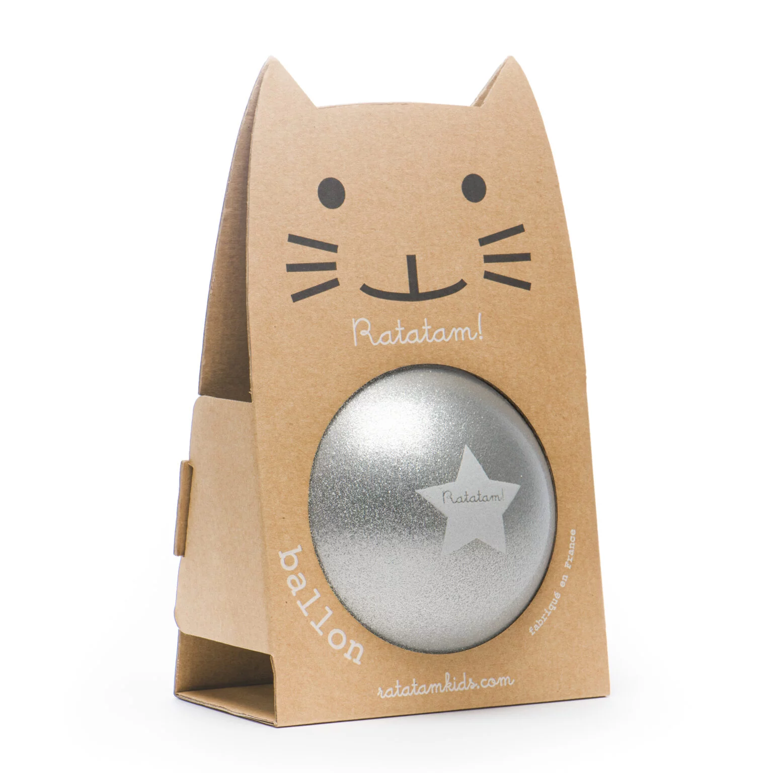 Le Ballon Paillettes Argent 15 cm - RATATAM – Image 2