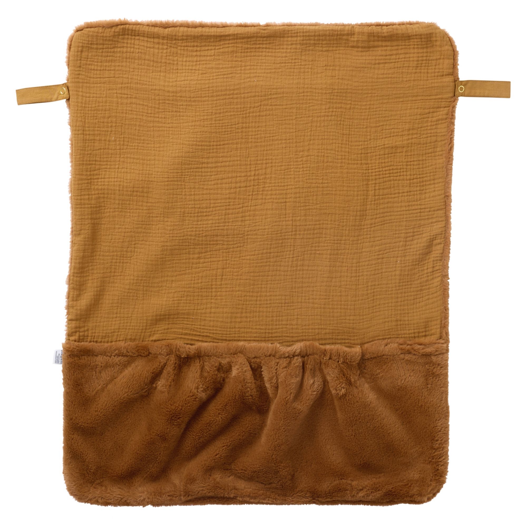 Couverture nomade fausse fourrure angora havane - BBetCO – Image 2