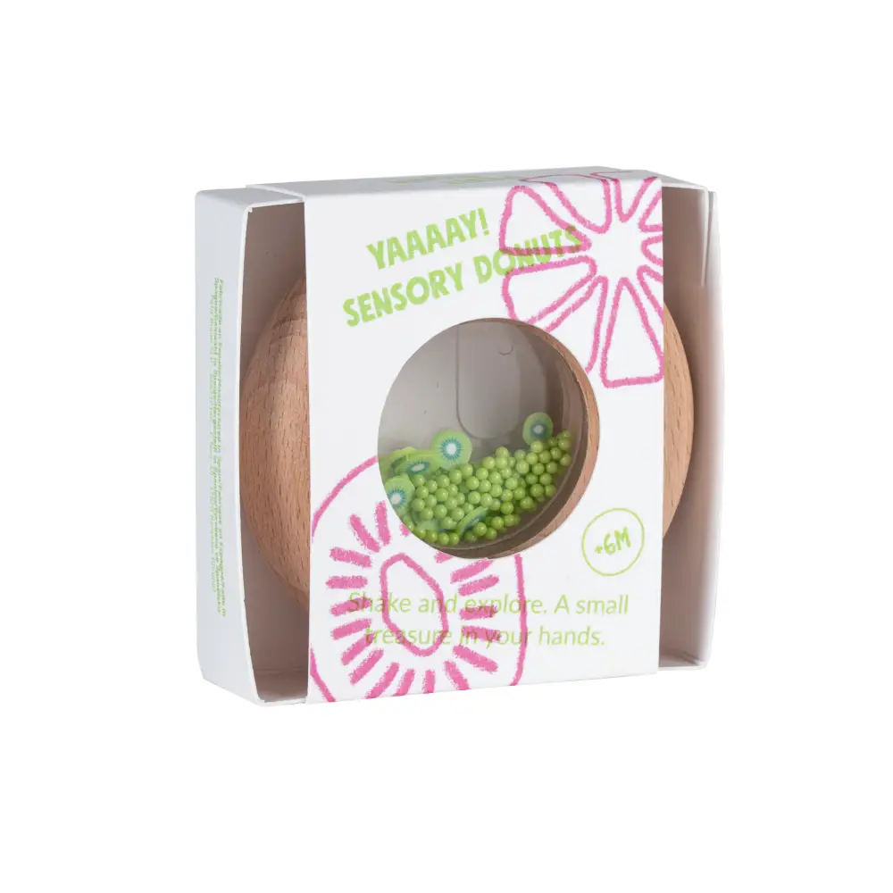 Hochet sensoriel Sensory Donut Kiwis - PETIT BOUM – Image 2