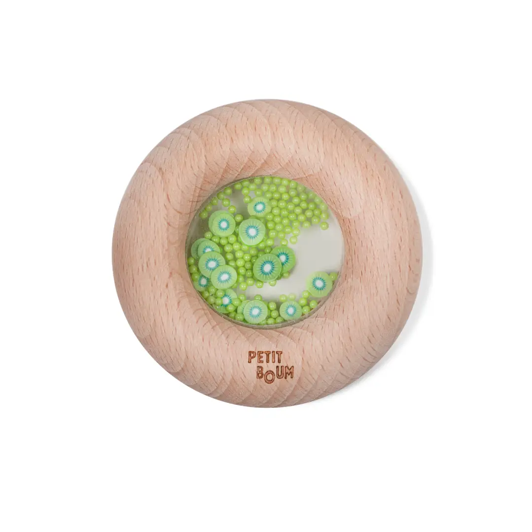 Hochet sensoriel Sensory Donut Kiwis - PETIT BOUM