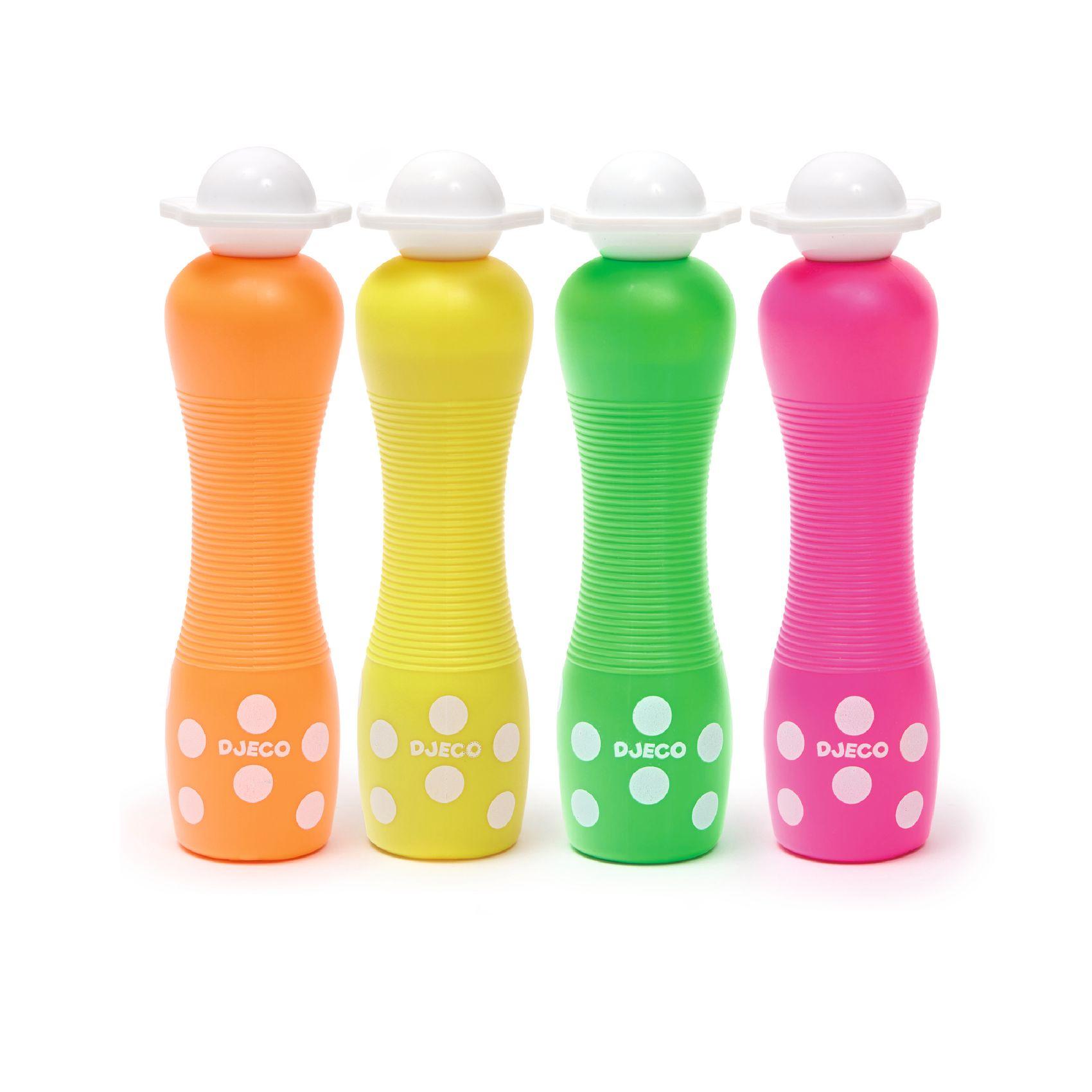 Boite de 4 marqueurs gros pois Fluos – DJECO – Image 2