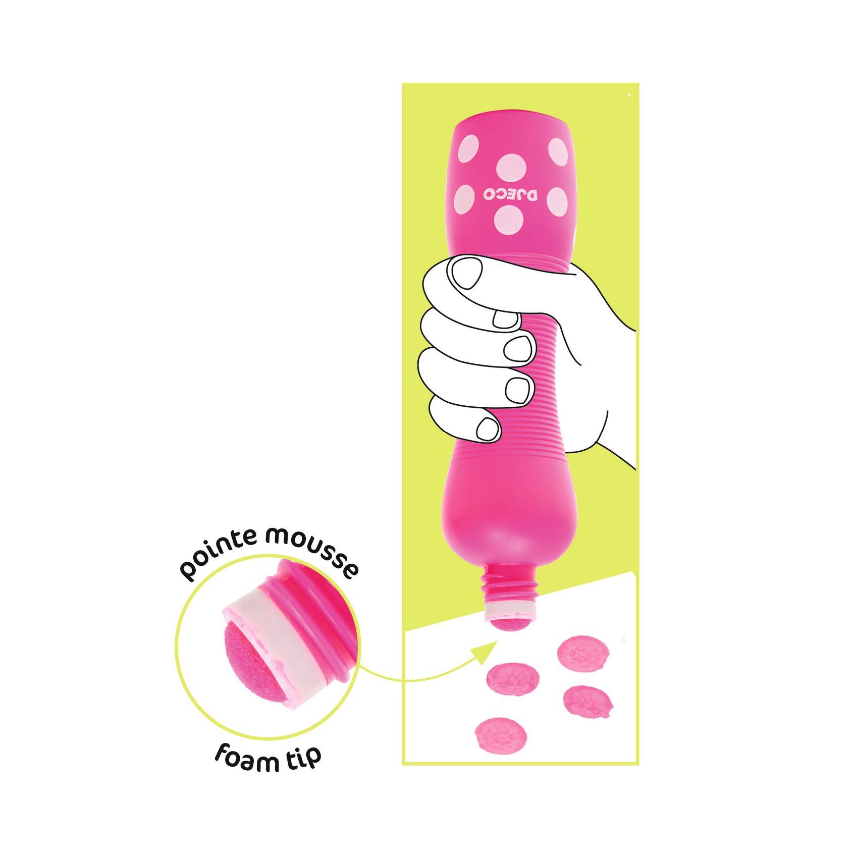 Boite de 4 marqueurs gros pois Fluos – DJECO – Image 3