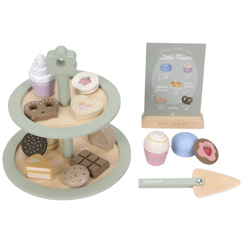 Présentoir à pâtisseries en bois FSC - LITTLE DUTCH – Image 2