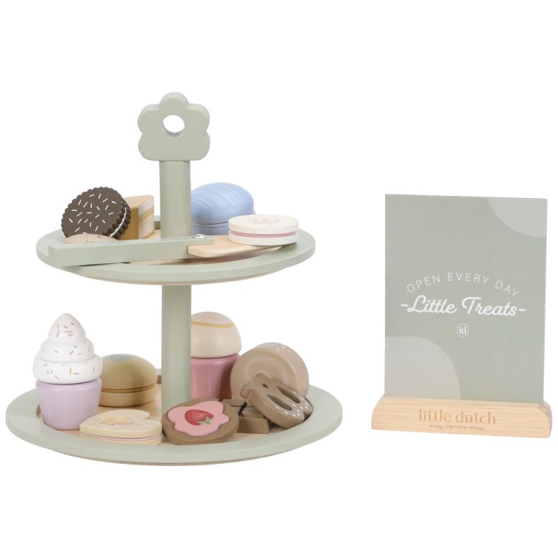 Présentoir à pâtisseries en bois FSC - LITTLE DUTCH