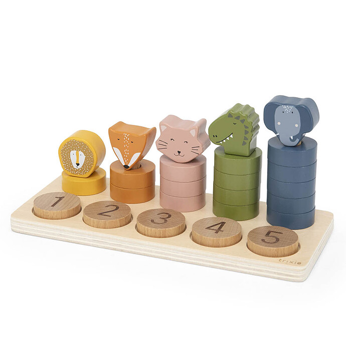 Puzzle à Chiffres 1-5 en Bois - TRIXIE – Image 4