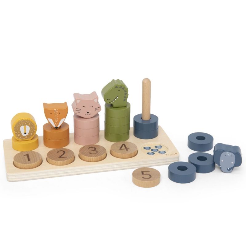 Puzzle à Chiffres 1-5 en Bois - TRIXIE – Image 2
