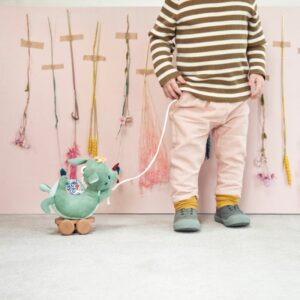 Peluche à tirer Joe le dragon - LILLIPUTIENS