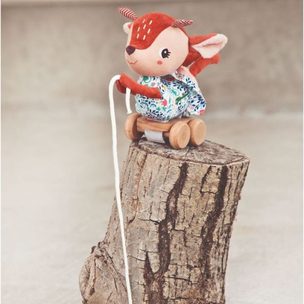 Peluche à tirer Stella le Faon - LILLIPUTIENS – Image 2