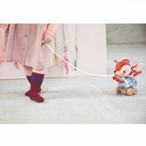 Peluche à tirer Stella le Faon - LILLIPUTIENS