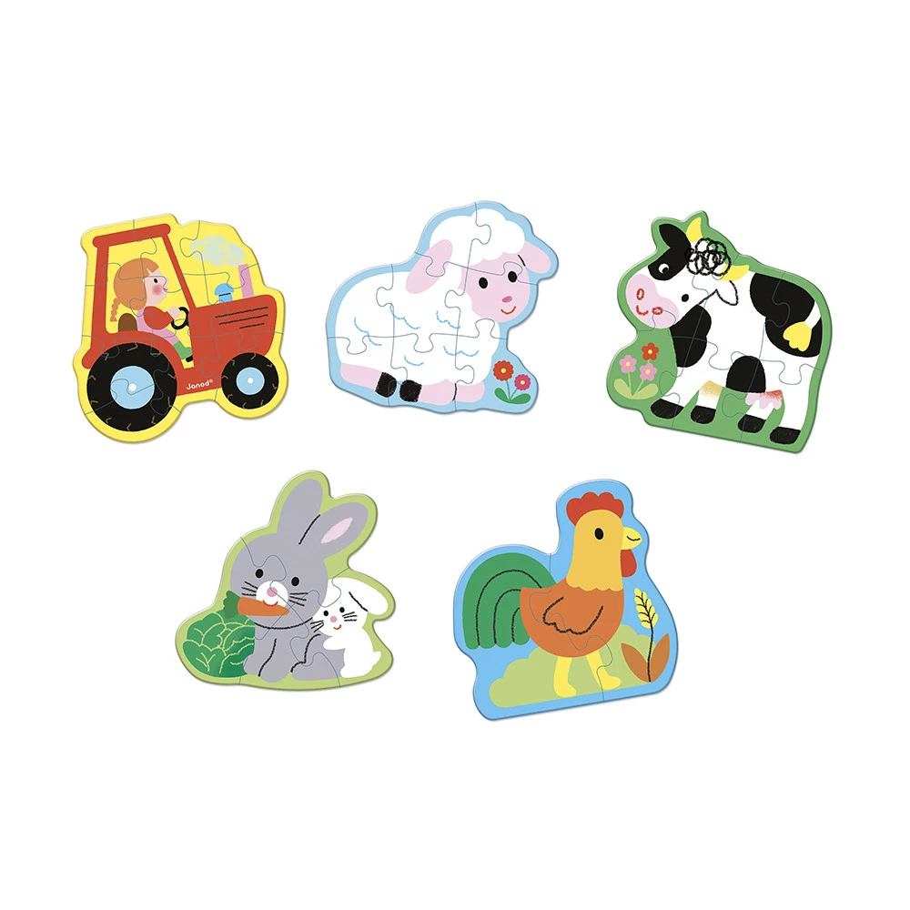 5 Puzzles évolutifs Ferme - JANOD – Image 3