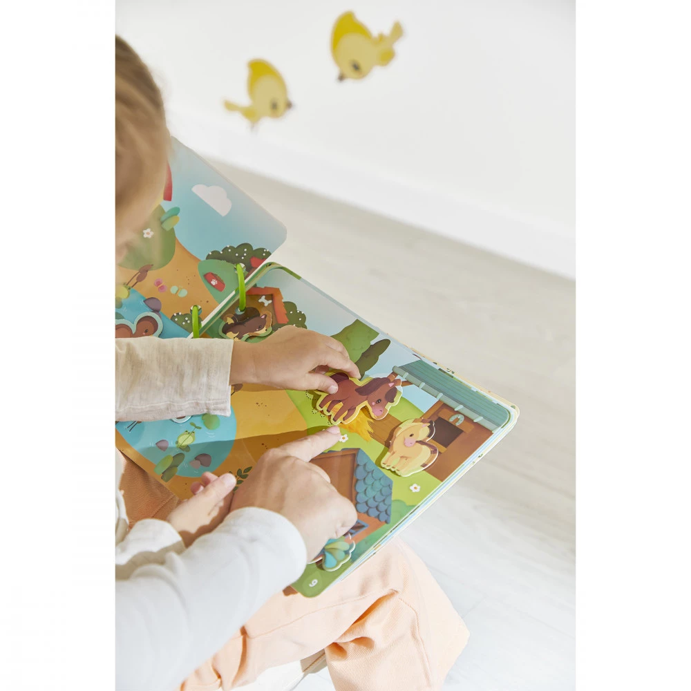 Busy-book (livre d'activités) Ferme en carton (Français/Anglais) - JANOD – Image 8